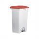 Tret-Abfalleimer "the step", weiß / weiß&nbsp;H2402334