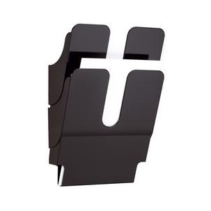 Wand-Prospekthalter "FLEXIPLUS 2", schwarz 1709008400