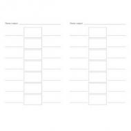 Symbolbild: Vokabelhefte, Innenansicht