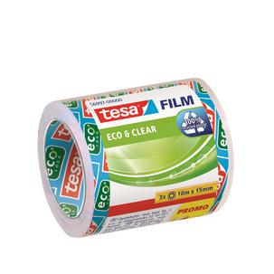tesa Film® Eco & Clear SPARPACK, 3 Rollen 57074-00000-01