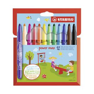 Fasermaler power max, 12er Kartonetui 980/12-01