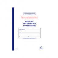 ELVE Registre "Délégués du personnel", 40 pages, 320 x 240mm papier 100 g / m2, 30 travers, reliure piqre, imprimé en bleu, couverture couché brillant 2 faces (1470)  Registre des membres de la délégation du personnel du