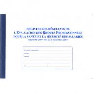 ELVE Registre "Evaluation des risques professionnels" 60 pages, papier 100 g / m2, 210 x 297 mm, imprimé en bleu, couverture couché brillant deux faces (1466)