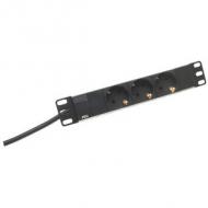 10" Steckdosenleiste, 3-fach