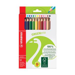 Dreikant-Buntstift GREENtrio, 12er Kartonetui 6203/12
