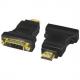 HDMI Stecker - DVI-D 24+1 Kupplung  AH0001