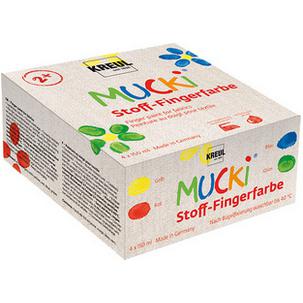 Stoff-Fingerfarbe "MUCKI", 4er-Set 28400