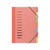 Ordnungsmappe DESKORGANIZER, 7-teilig, rot