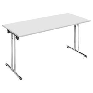 Symbolbild: Klapptisch Chromeline1, rechteck, lichtgrau TPCHDR140G