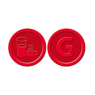 Wertmarken "Getränke", rot WM007