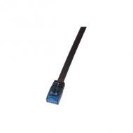 Flach-Patchkabel Kat. 5e, U/UTP, schwarz