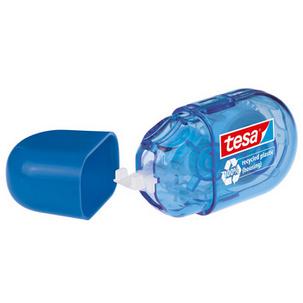 tesa ecoLogo Einweg Mini Korrekturroller, blau 59814-00000-00