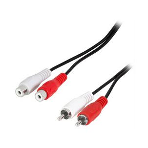 Symbolbild: Audiokabel, 2 x Cinchstecker - 2 x Cinchkupplung CA1037