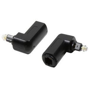 Audioadapter, Toslink-Stecker - Toslink-Kupplung, 90 Grad gewinkelt CA1017
