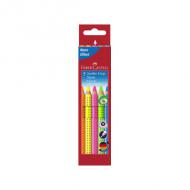 Dreikant-Buntstifte Jumbo GRIP Neon, 5er Etui