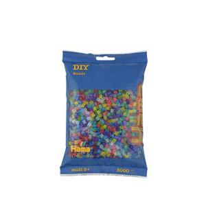 Bügelperlen midi "Glittermix", 3.000 Stück 207-54