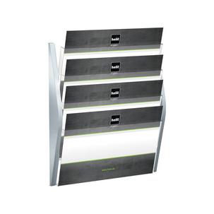 4er Wand-Prospekthalter "the arc", silber H6270400