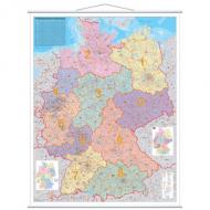 Deutschland Postleitzahlen-Karte - laminiert