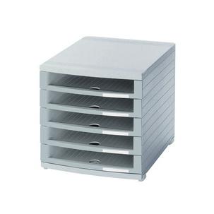 Schubladenbox CONTUR, offen, lichtgrau 1505-0-11