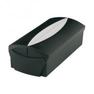 Visitenkartenbox VIP-SET, schwarz / lichtgrau