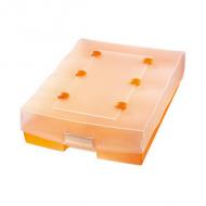 Lernkartei CROCO DUO, orange-transluzent