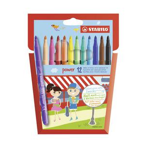 Fasermaler power, 12er Kartonetui F52019