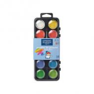 Deckfarbkasten, 12 Farben
