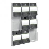 Symbolbild: Wanddisplay "the clearly", 9 x DIN A4