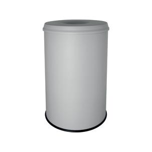 Stahl-Papierkorb "the guardian", lichtgrau H2515695