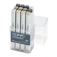 Marker classic, 12er Set warme Grautöne "WG"