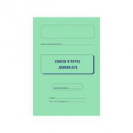 ELVE Registre dappel journalier, piqre 28 pages, 40 élves couverture carton 224 g / m2 couleur vert, papier 100 g / m2, 24 pages avec découpe latérale pour éviter le report du nom des élves dimensions: 297 x 210 mm (36285)