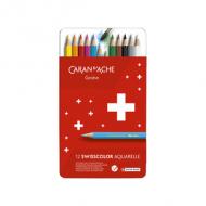 Buntstifte SWISSCOLOR Aquarelle, 12er Metalletui