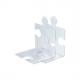Buchstütze / CD-Ständer PUZZLE, 2er Set, blau-transluzent 9212-60