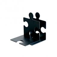 Buchstütze / CD-Ständer PUZZLE, 2er Set, schwarz
