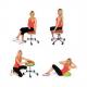 Hocker "Sitness Half Ball", grün SH17 BB6