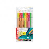 Fineliner point 88® / Fasermaler Pen 68, 10er Kartonetui