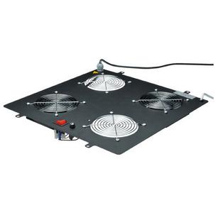 Dachlüftereinheit, 2 Lüfter, schwarz DN-19 FAN-4-B-N