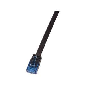 Symbolbild: Flach-Patchkabel Kat. 6 U/UTP, schwarz CF2023U