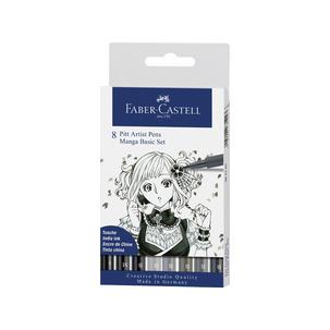 Tuschestift PITT artist pen, Manga Basic Set 167107