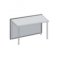 3) Tischelement, gerade