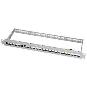 19" Keystone Patch Panel, geschirmt, lichtgrau NK4042