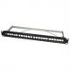 19" Keystone Patch Panel, geschirmt, schwarz NK4042