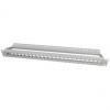 19" Keystone Patch Panel, ungeschirmt, lichtgrau