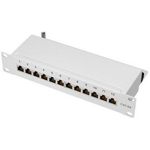 10" Patch Panel Kat.6A, Klasse EA, lichtgrau  NP0052