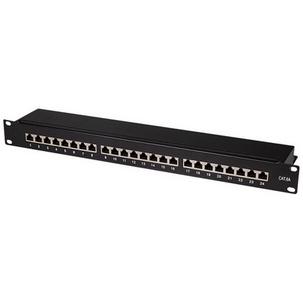 19" Patch Panel Kat.6A, 24 Ports, schwarz NP0060