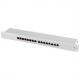 19" Patch Panel Kat.6A, 16 Ports, lichtgrau  NP0060
