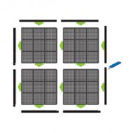 Symbolbild: zeigt mögliche Kombination der Matten und Leisten
