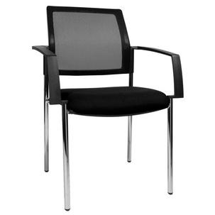 Besucherstuhl "BtoB 10 Netz", schwarz BB290A G230