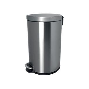 Tret-Abfalleimer "the silent", silber H2403505