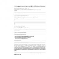 Zubehör: Wohnungsgeberbescheinigung